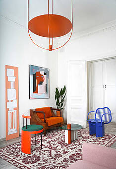 безворсовый ковер в интерьере Millenio LM6079-L395