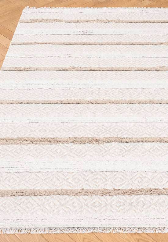 Турецкий хлопковый ковер DBL 02 Cream Beige