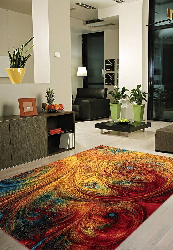 Недорогой синтетический ковер C014-Multicolor