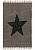 Безворсовый ковер из хлопка JHC-22 grey-black star patch