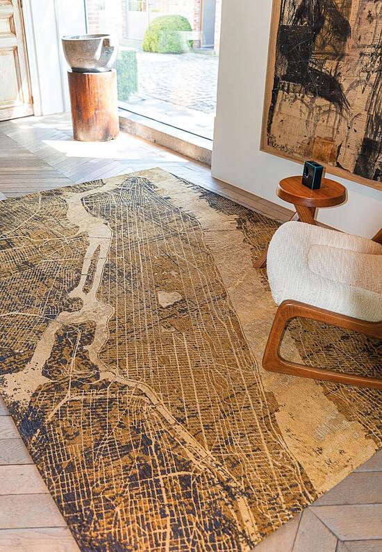 Безворсовый ковер из Бельгии New York LS5280-L264