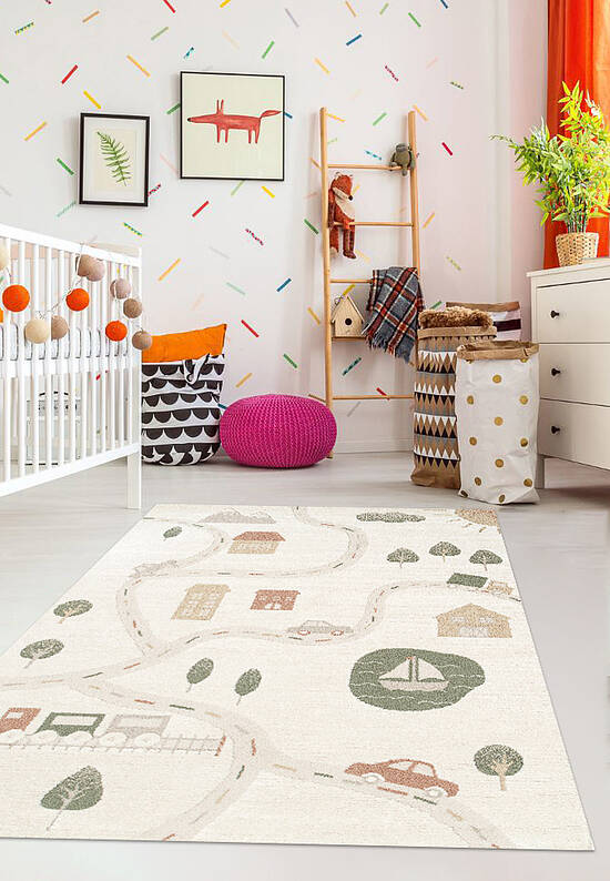 Детский ковер PCL 07 Cream Multy
