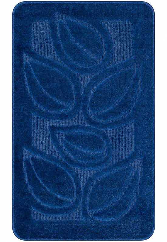 Синий коврик для ванной Flora 2582 D.Blue