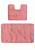 Розовый комплект ковриков для ванной комнаты и туалета Symphony 2580 Dusty Rose BQ