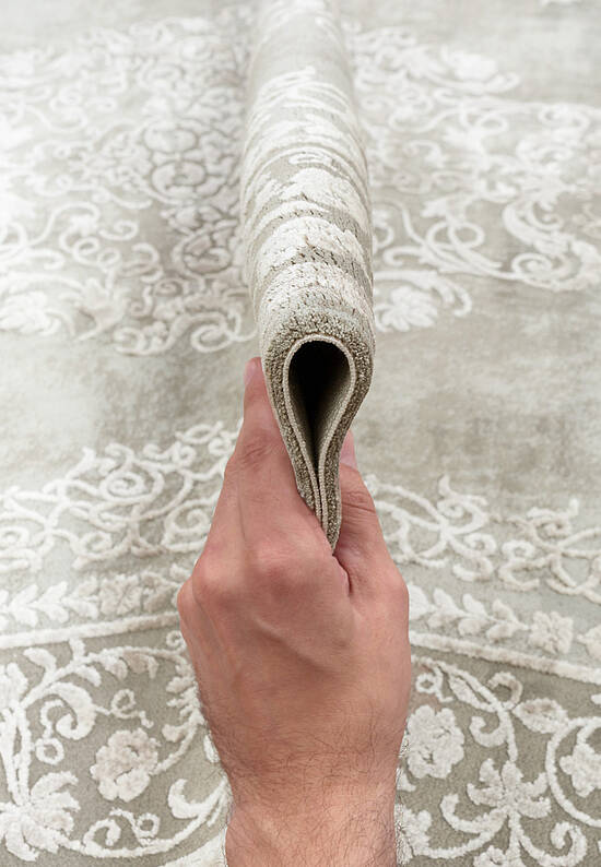 Винтажный серый ковер из Турции BI06A