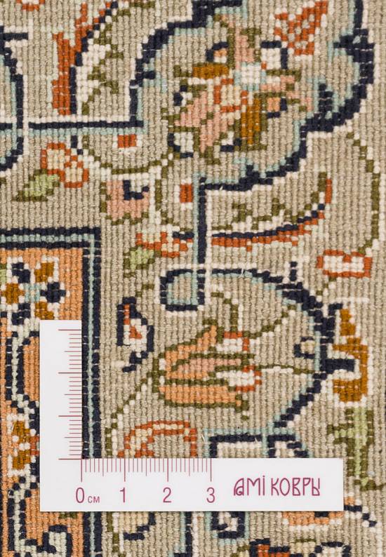 Шелковый ковер ручной работы из Индии 243424-Saroukh beige/green