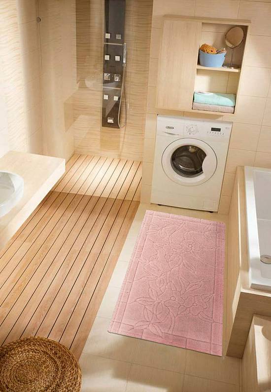 Светлый коврик для ванной  Pedina 03 Dusty Rose