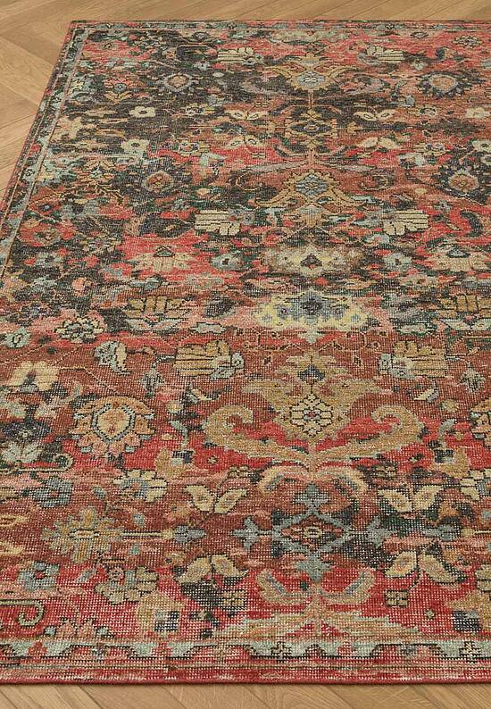 Безворсовый ковер из шерсти Red Ochre