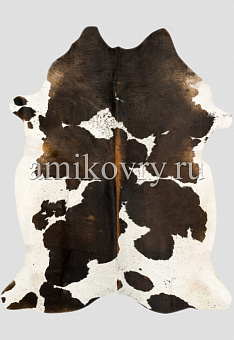 Натуральная шкура коровы Триколор коричневый 786