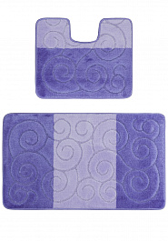 дизайн комплекта ковриков для ванной Confetti Bath Maximus Sile 2539 Dark Lilac BQ