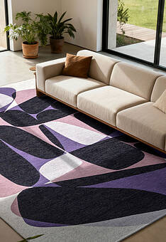 безворсовый ковер в интерьере Collection LC6254-L444 outdoor