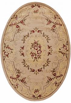 Ковер Tibetan Carpet ZY0916MB-beige/pink овал