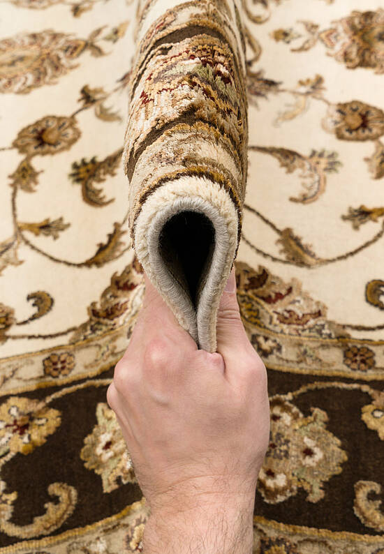 Элитный ковер ручной работы 10/10 AM-101-1-Ivory/Brown
