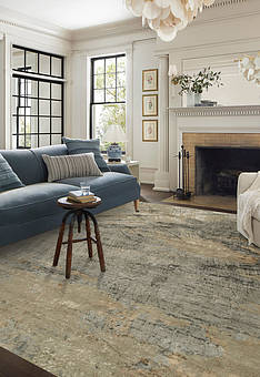 ковер в интерьере Kiaan Linen Pewter