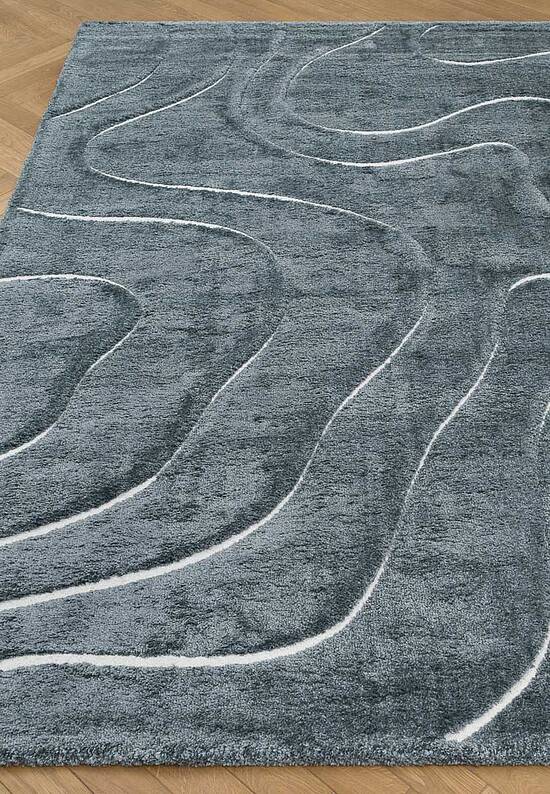 Пушистый ковер из полиэстера RN5468-R75