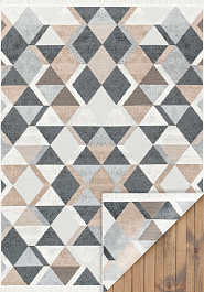 дизайн двустороннего безворсового ковра Arya AR 10 Beige Black
