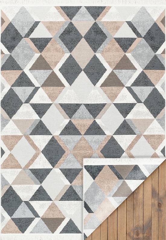 Двусторонний безворсовый ковер AR 10 Beige Black