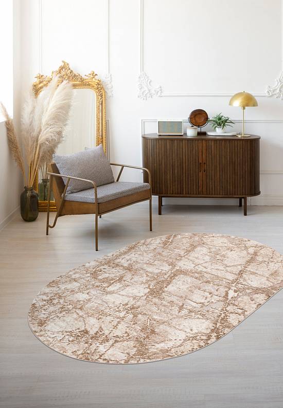 Недорогой современный ковер F175-Beige