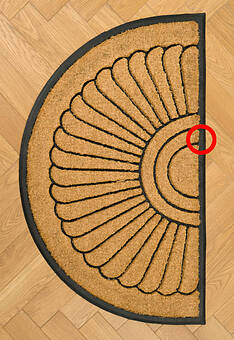 дефект входного коврика Doormat kokos Nippon-32107 discount3 фигура