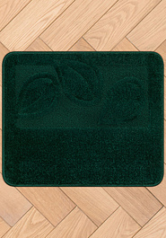дизайн коврика для ванной Confetti Bath Maximus Flora 2536 Hunter Green