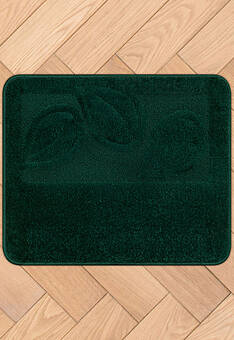 дизайн коврика для ванной Confetti Bath Maximus Flora 2536 Hunter Green