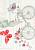 Светлый коврик для ванной  Spilled Flowers 02 Red