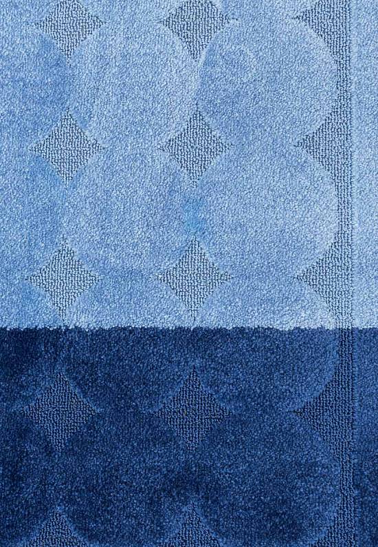 Голубой коврик для ванной Edremit 2582 Dark Blue