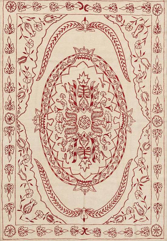 Элитный ковер ручной работы Kilim Addis Ababa Red