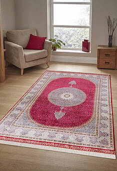 ковер в интерьере Ottoman Silk Masoomi-Red