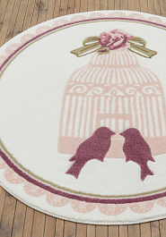 коврик для ванной в перспективе Confetti Bath Bella Bird Cage 01 Pink