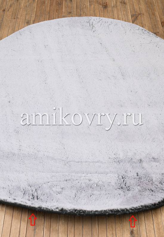 Пушистый ковер с мягким ворсом Black-White discount