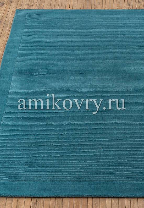Однотонный шерстяной ковер Teal