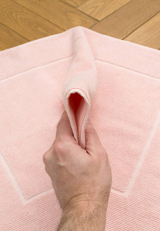 Розовый коврик для ванной из хлопка Light Rose