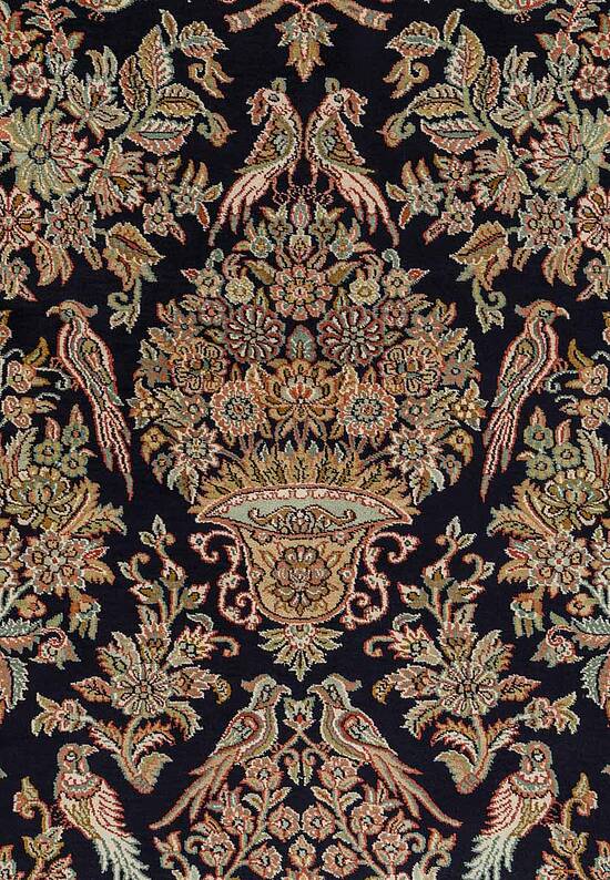 Шелковый ковер ручной работы IIST-GI57KE7N7 Blue Birds