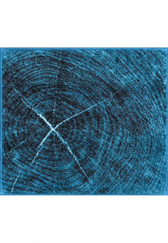 Синий коврик для ванной Timber 01 Blue