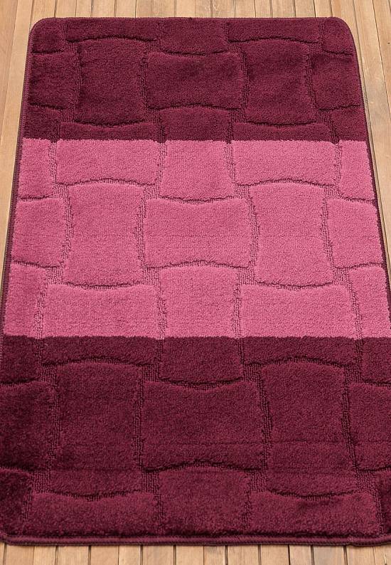 Бордово-фиолетовый коврик для ванной Sariyer 2576 Aubergine