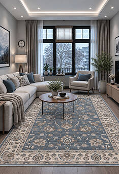 ковер в интерьере Prestige 8444-51644