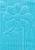 Бирюзовый коврик для ванной из хлопка SCTN 10-Turquoise