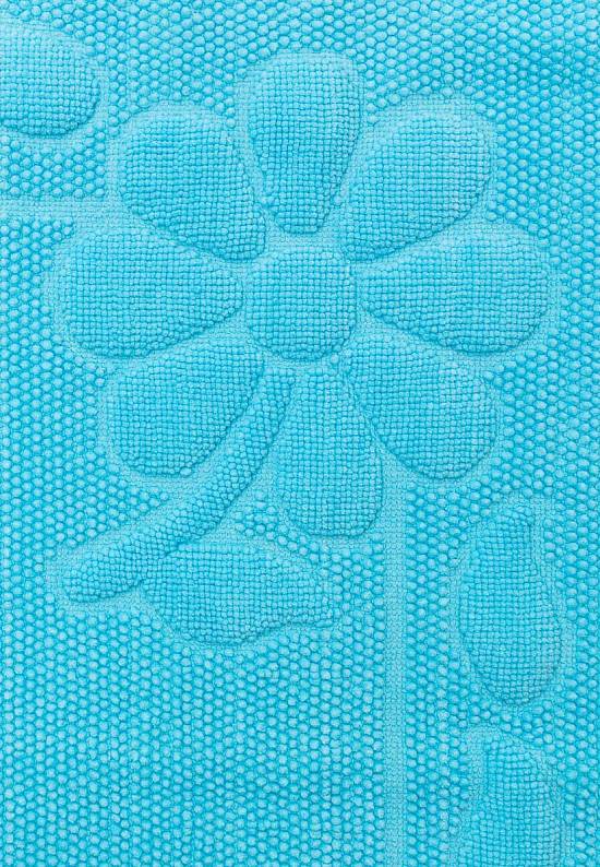 Бирюзовый коврик для ванной из хлопка SCTN 10-Turquoise