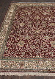 ковер в перспективе против ворса Cashmir 241676-Shah Abas red/beige