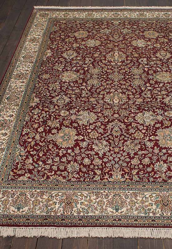 Шелковый ковер ручной работы 241676-Shah Abas red/beige