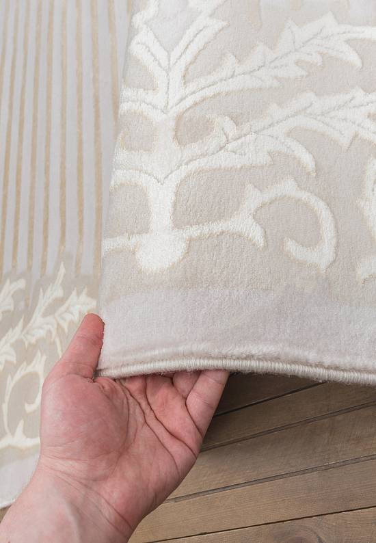 Турецкий синтетический ковер 12452-Cream