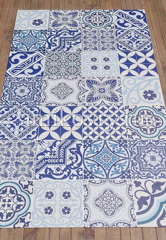 Безворсовый виниловый коврик для кухни Eclectic-E8