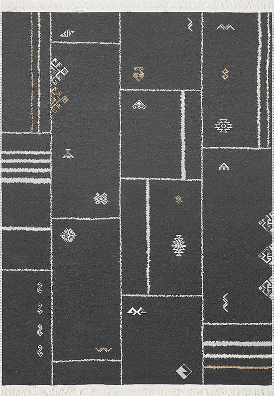 Двусторонний безворсовый ковер AR 41 Cream Black