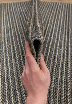 фактура циновки Flatweave C-1512 Navy Multy XW