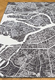 безворсовый ковер в перспективе Rio Map