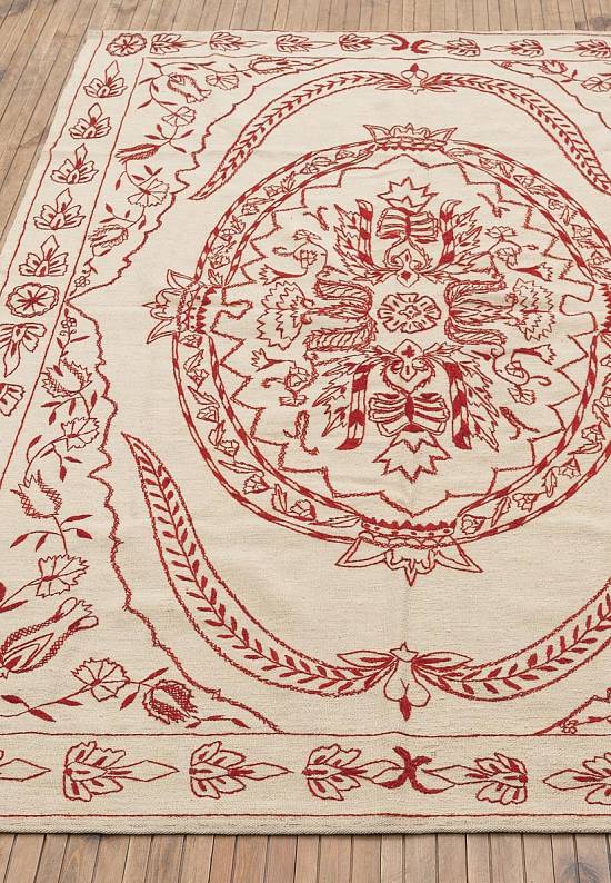 Элитный ковер ручной работы Kilim Addis Ababa Red