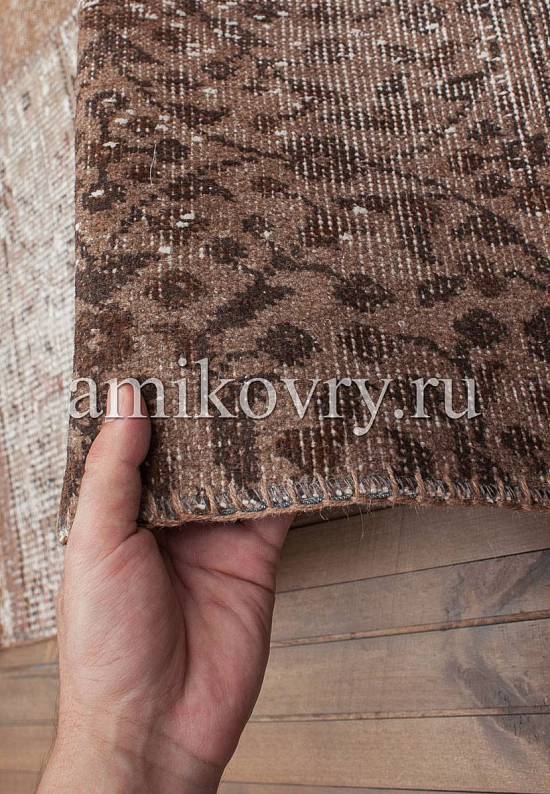 Безворсовый ковер-пэчворк ручной работы 022-Anthracite