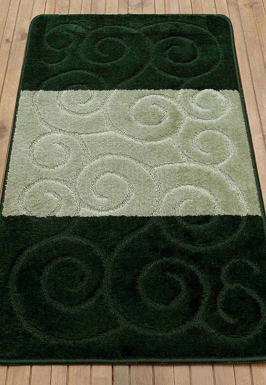 Зеленый коврик для ванной Sile 2536 Hunter Green
