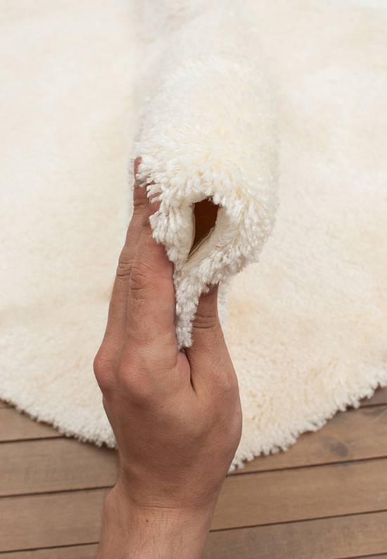 Бежевый мягкий коврик для ванной 3501 Beige